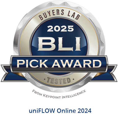 Canon’s Print Management Solution: uniFLOW Online, Keypoint Intelligence’s BLI Pick Award
