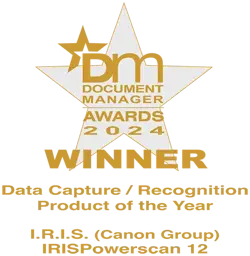 Canon’s Data Capture/ Recognition and Processing Solution: I.R.I.S, Data Capture/Recognition Product of the Year